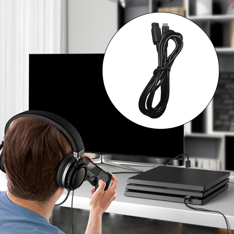 Gaming Power Supply Adapter Charging Cable Wire 200cm Repair for Host PD Repair gallery