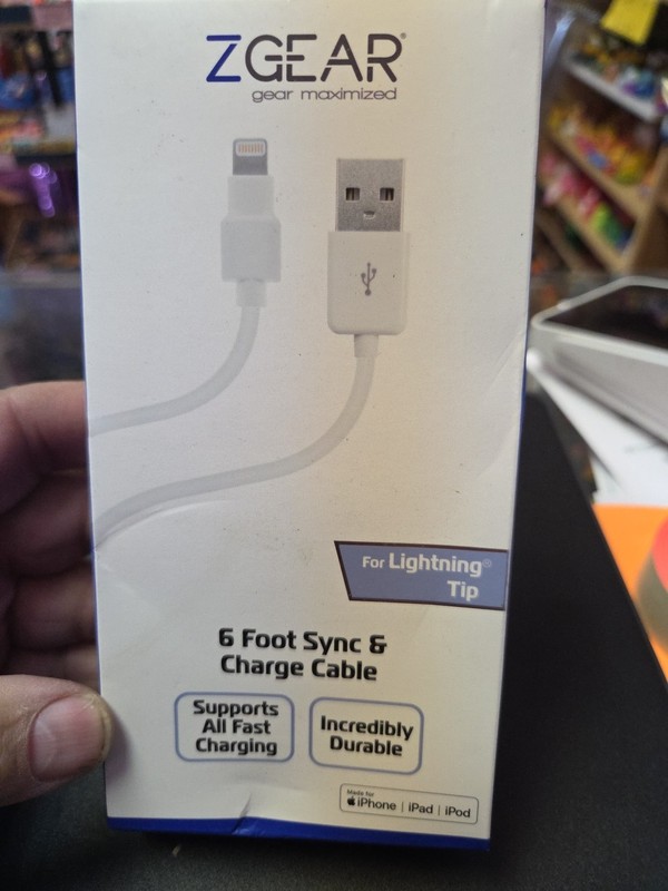 Zgear 6ft Sync Charge Cable For Iphone USB To Iphone Connector