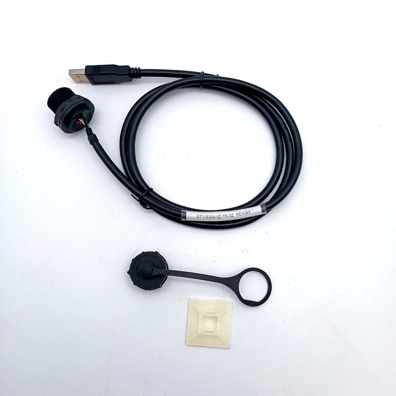 USB-A Plastic C3 Panel Jack Screw with USB-A Plug with Cap GT116300-OZ-TK-02 gallery