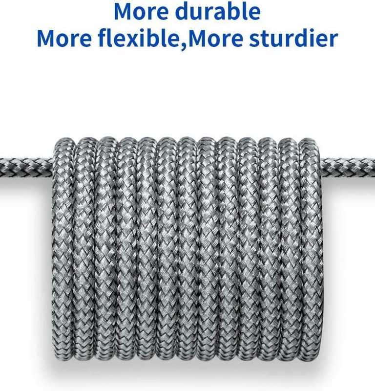 10FT/2.4A Braided Nylon USB-C Cable Fast Charger Type-C Cord for Android Tablets gallery