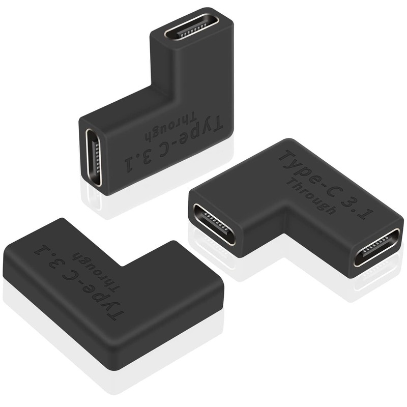 10x USB Type C 3.1 Female to Female Right Angled Charging Data Adapter Connector