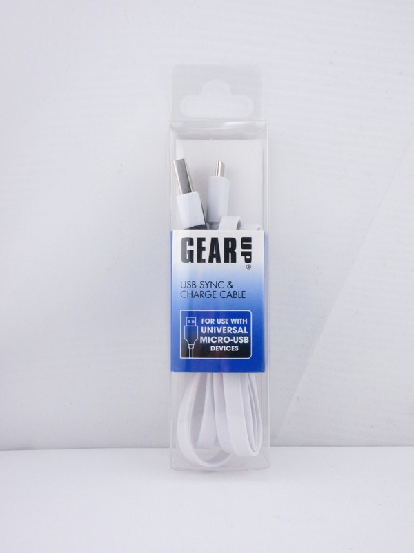 Gear Up, Universal Micro-USB Sync & Charging Cable, 3.2 ft- FREE SHIPPING, NEW
