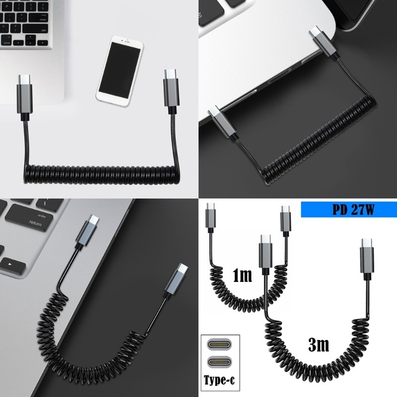 Upgraded USB C Quick Charge Cable 60W Charging Cable for Homes Office Car Use gallery