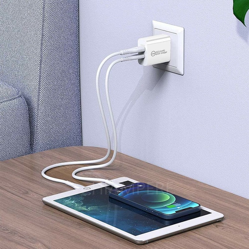 Type C 20W PD Fast Charger Adapter USB C To iPhone Cable For iPhone 14/13/12/11 gallery