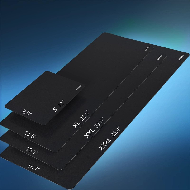 Senetem 4-Pack Mouse Pad, Ultra-Smooth Gaming Mousepad, Non-Slip Rubber Base,... gallery