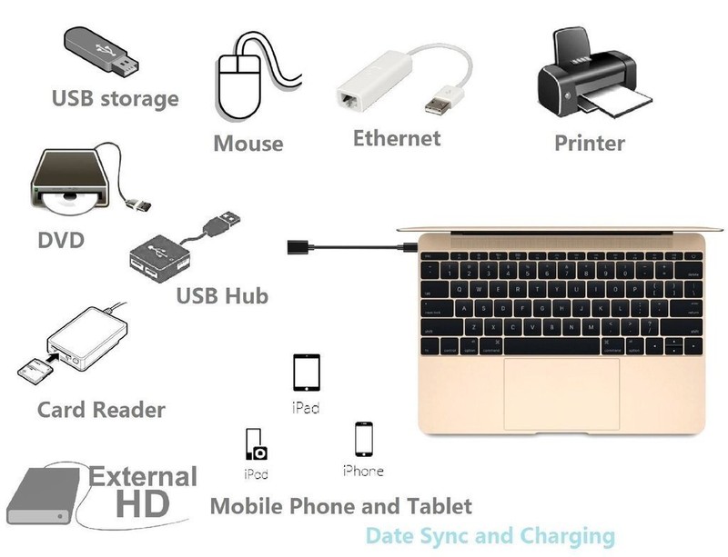 USB 3.1 Type-C to Type-A Female OTG Adapter Cable For Oppo A74 A54 5G RenoZ AU gallery