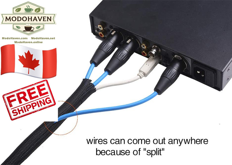10ft - 1/2 inch Cord Protector Wire Loom Tubing Cable Sleeve Split Sleeving For gallery