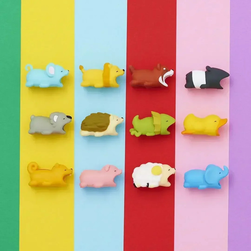 Charger Cable Protector Organizer Earphone Cable Protector Animal Usb Bite Winde gallery