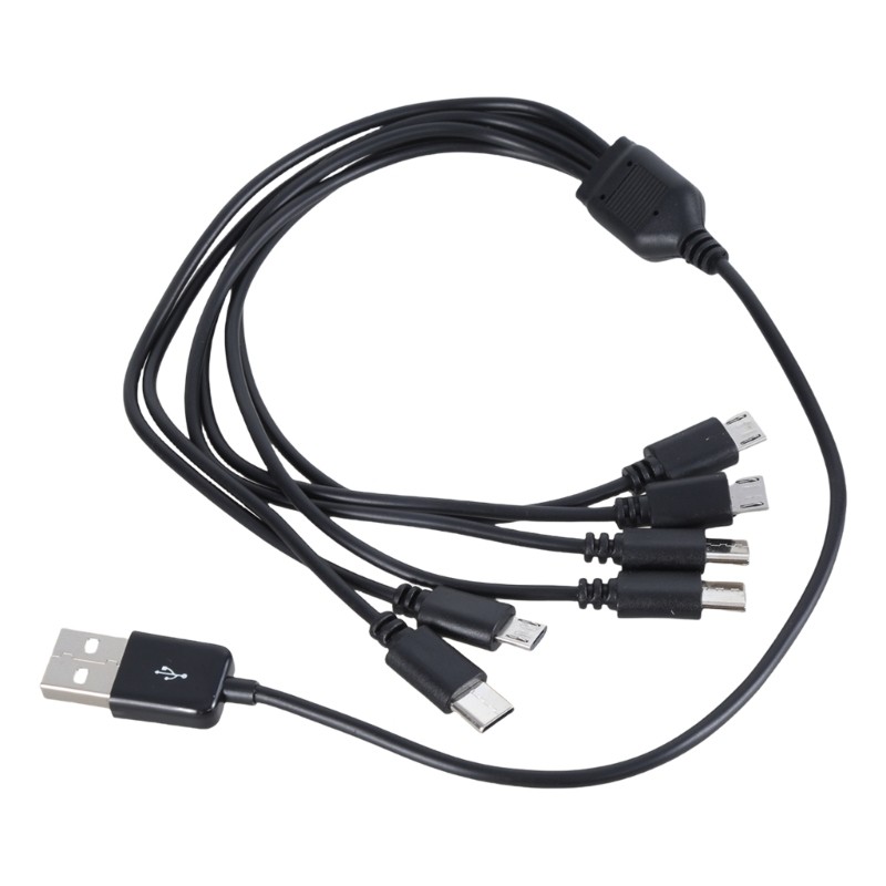 6 in 1 USB Charging Wire for Phones Tablets Headphones with 50cm/150cm Length gallery
