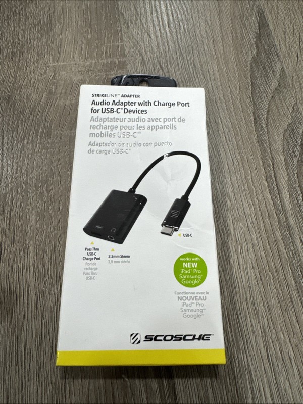 Scosche Audio Adapter Plug for USB C Devices Samsung Galaxy S23 Ultra Pixel 7