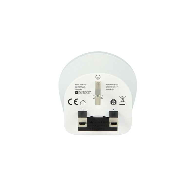 Skross World to Europe and UK White Travel Charging Adapter Combo gallery