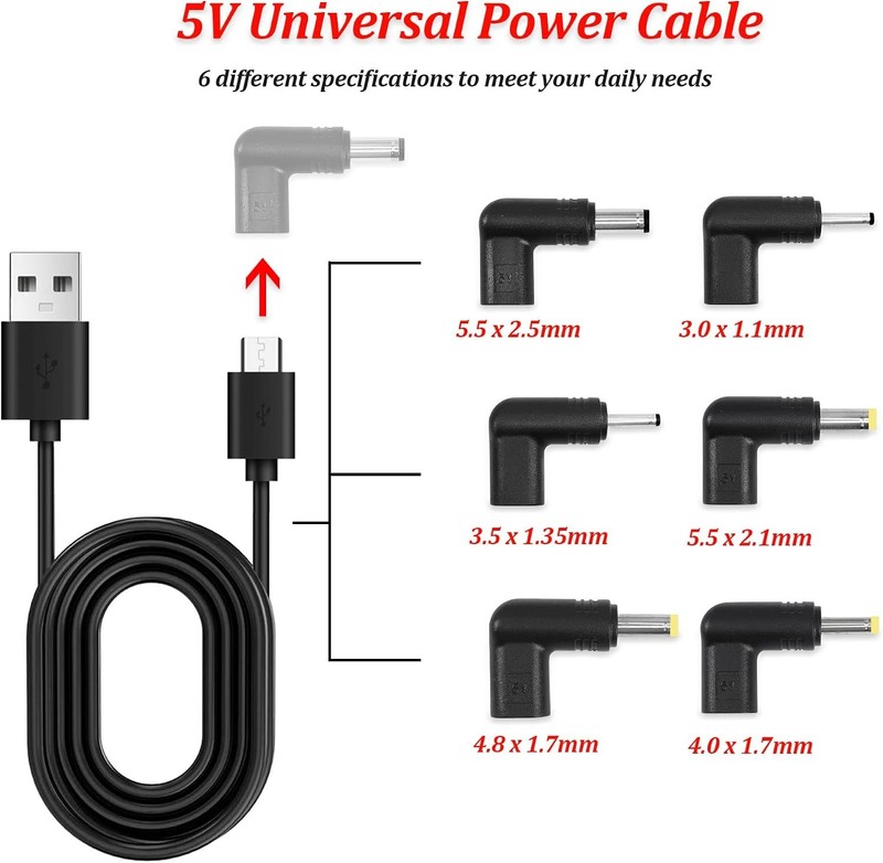 USB 3.1 Type C Female to DC Male Adapter, 90 Degre gallery