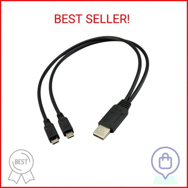 UCEC Dual Micro USB Splitter Charge Cable Power up to Two Micro USB Devices at O