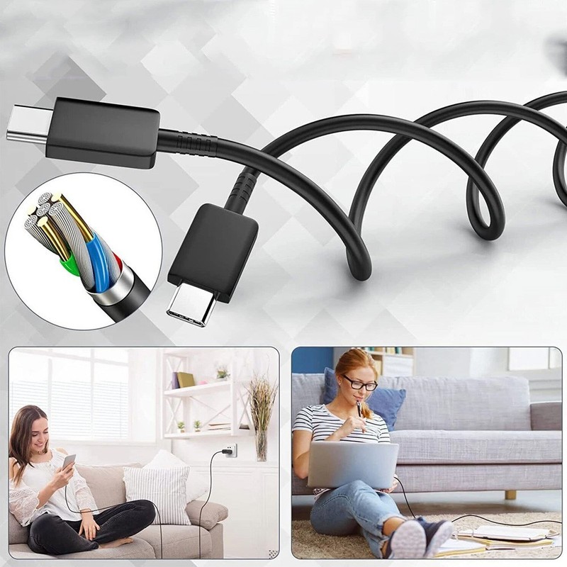 3ft USB C to USB C Cable Type C Fast Charging Cable for Samsung Galaxy S21 22 23 gallery