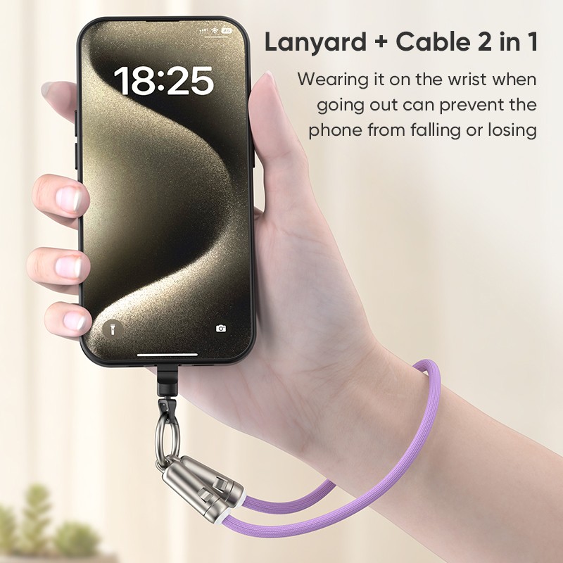 1.2M Phone Lanyard Crossbody USB C Cable, 240W USB C to USB C Cables, Neck Strap gallery