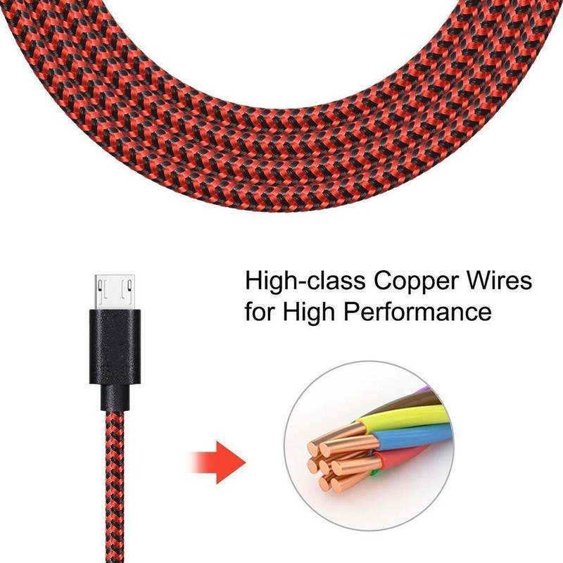Vman MCB-3-2 Micro USB Cable Android Micro USB to USB 2.0 Cable 3Pack 6Ft) gallery