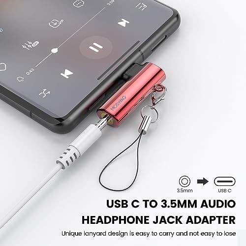 USB C to 3.5mm Headphone Adapter Right Angle Aux Mic Hi-Res DAC for Samsung Pixe gallery