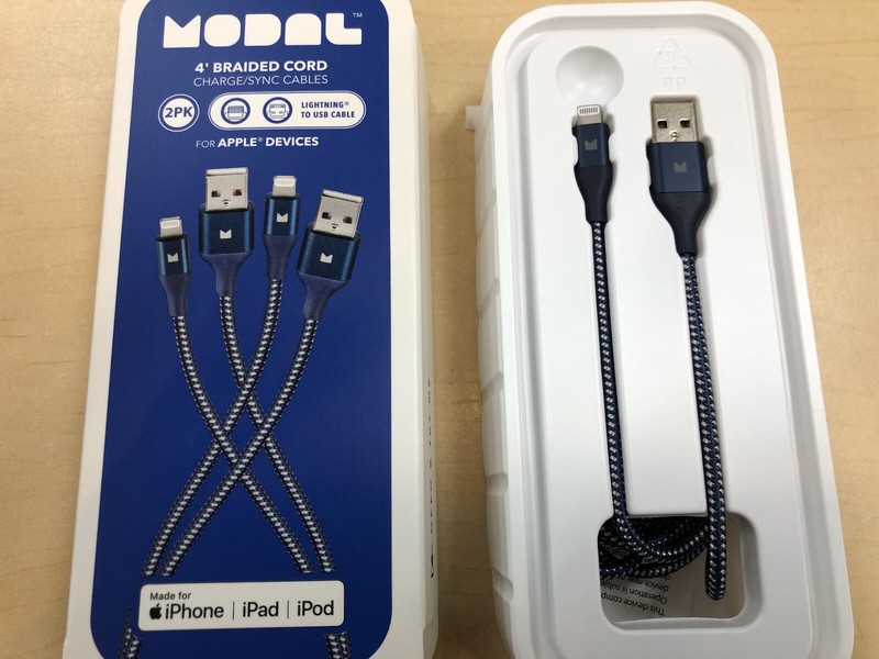 2 Pack Modal BestBuy MFi-Certified Lightning to USB-A iPhone Cable 4FT -2 Cables gallery