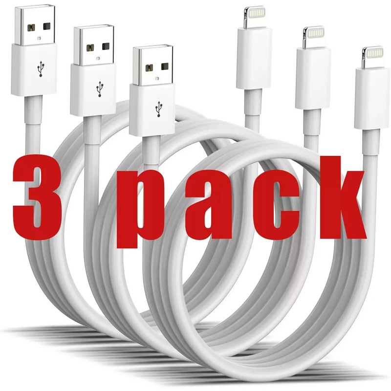 PACK of USB Data Fast Charger Cable Cord For Apple iPhone 5 6 7 8 X 11 12 13 MAX