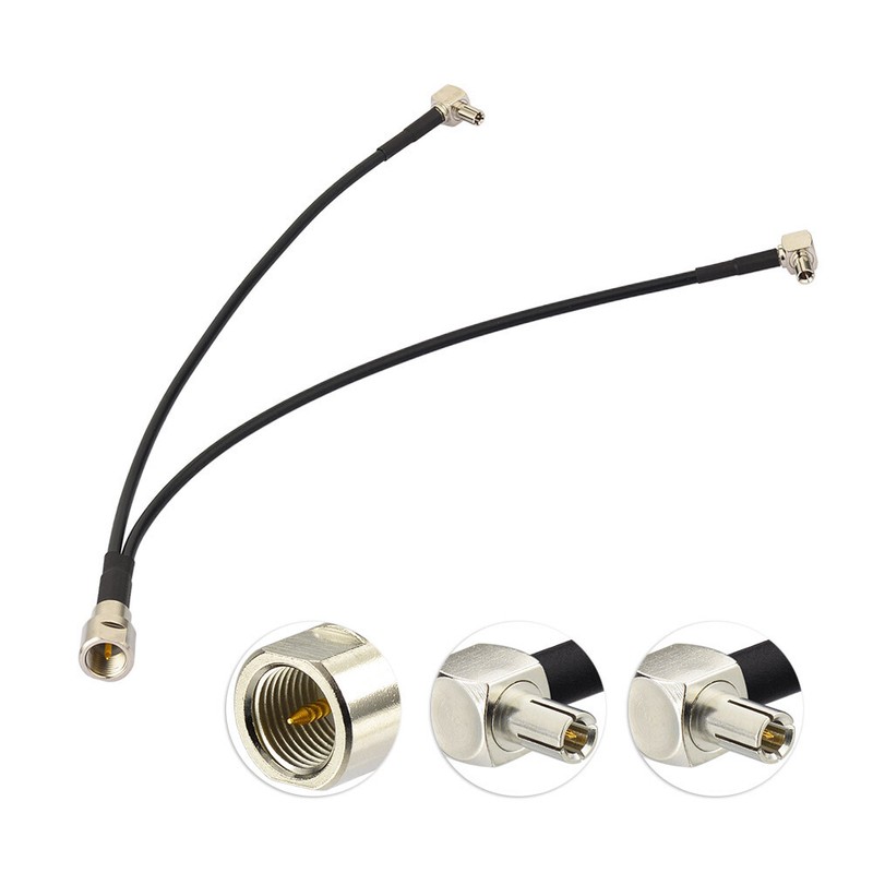 ZTE UFi MF970 LTE 4G Mobile WiFi Hotspot Antenna Splitter Adapter Cable Dual TS9