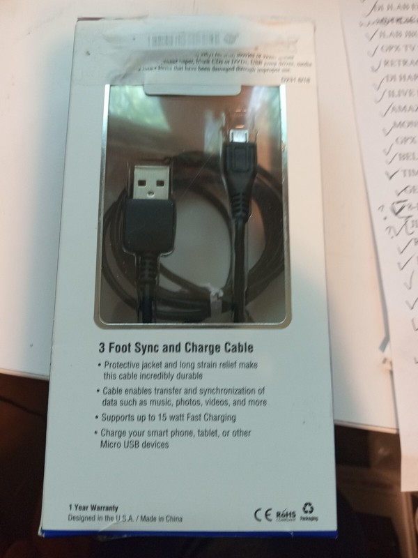 ZGear 4' Micro USB Data Cable - Black gallery