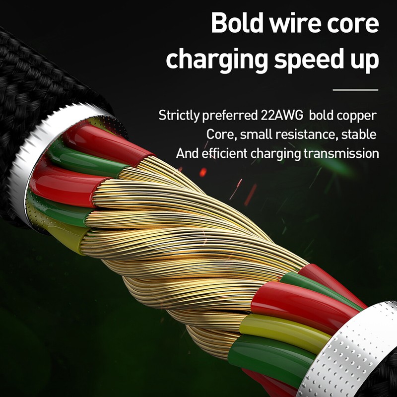 Elbow LED Fast Charger USB Cable for iPhone 14 13 12 11 Pro XS Max XR 7 8 6 Plus gallery