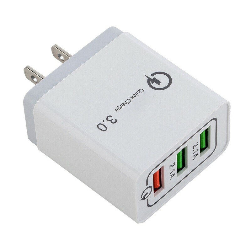For iPhone 8 11 12 13 14 Power Adapter Block QC Fast Charger USB Charging Cable