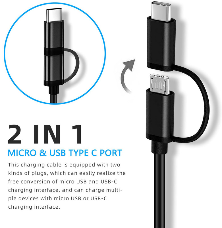Mini Fan Charger Cable USB Charging Cable Compatible with Skygenius Aluan Mini D gallery