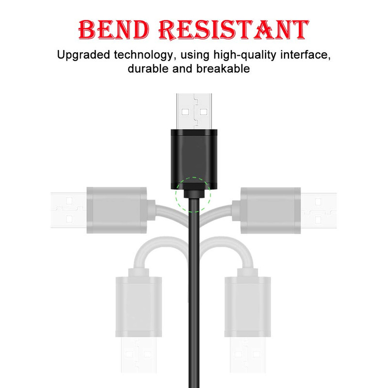 Universal 5V DC Power Cable, USB to DC 5.5x2.1mm Charging Cord Plug | with 8 Con gallery