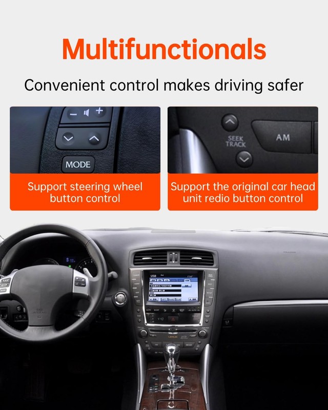 USB Bluetooth 5.3 Car Adapter Compatible for Lexus,Toyota,Opel,Saab,Pioneer R... gallery