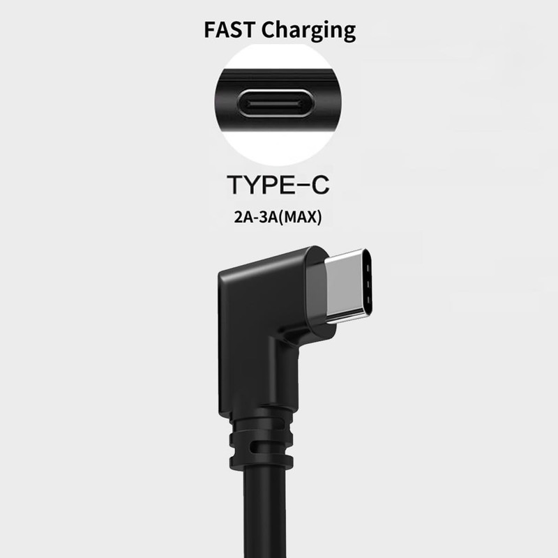 5Pcs 25CM 22AWG Right Angle USB -2 Core Pigtail Cable, 3A 5V 90Degree USB-Plu... gallery