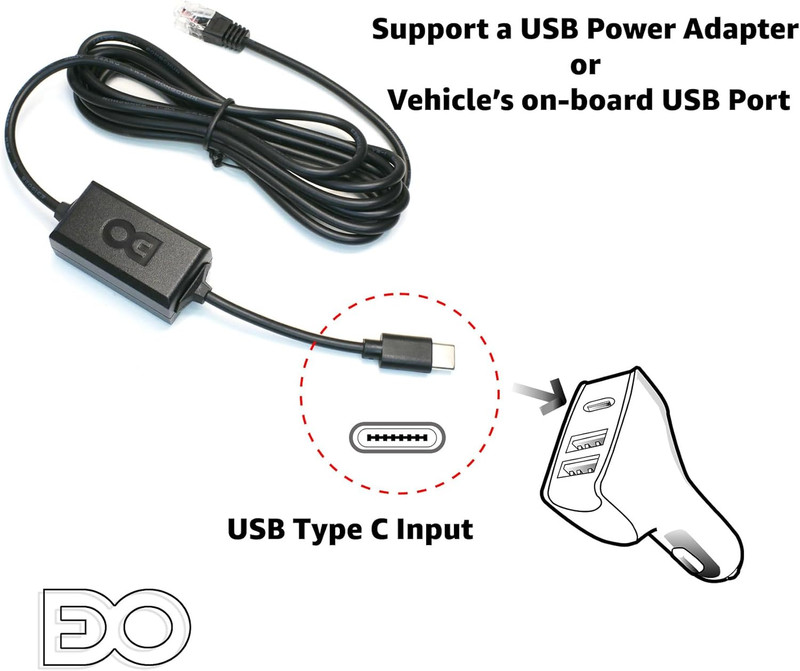 USB-C to RJ11 6 Ft Power Cord for Beltronic Sti Escort Passport Uniden Cobra Roa gallery