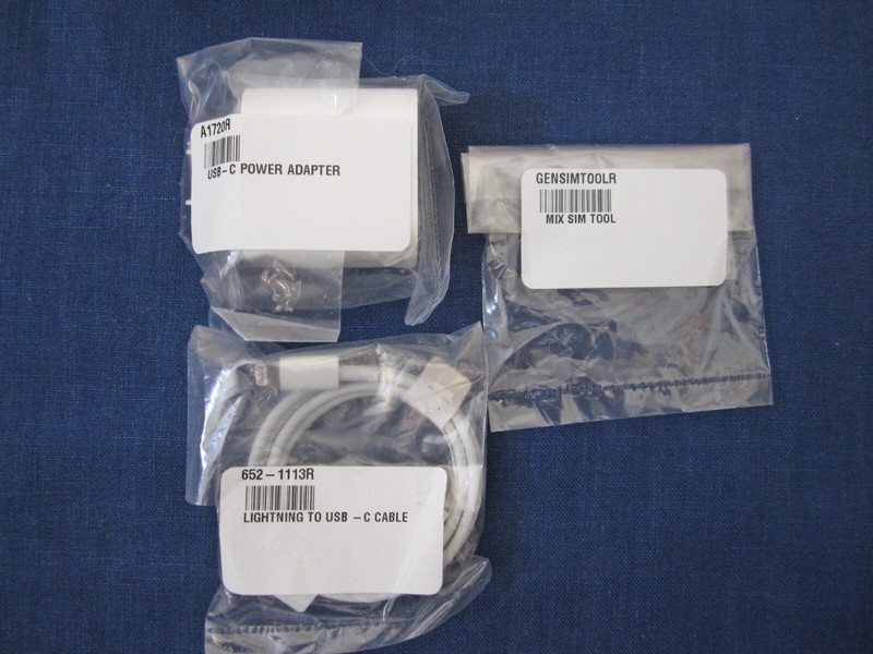 (3) GENUINE iPhone Boxes Power Adapters, Lightning/USB C Cables NEW - FAST SHIP gallery