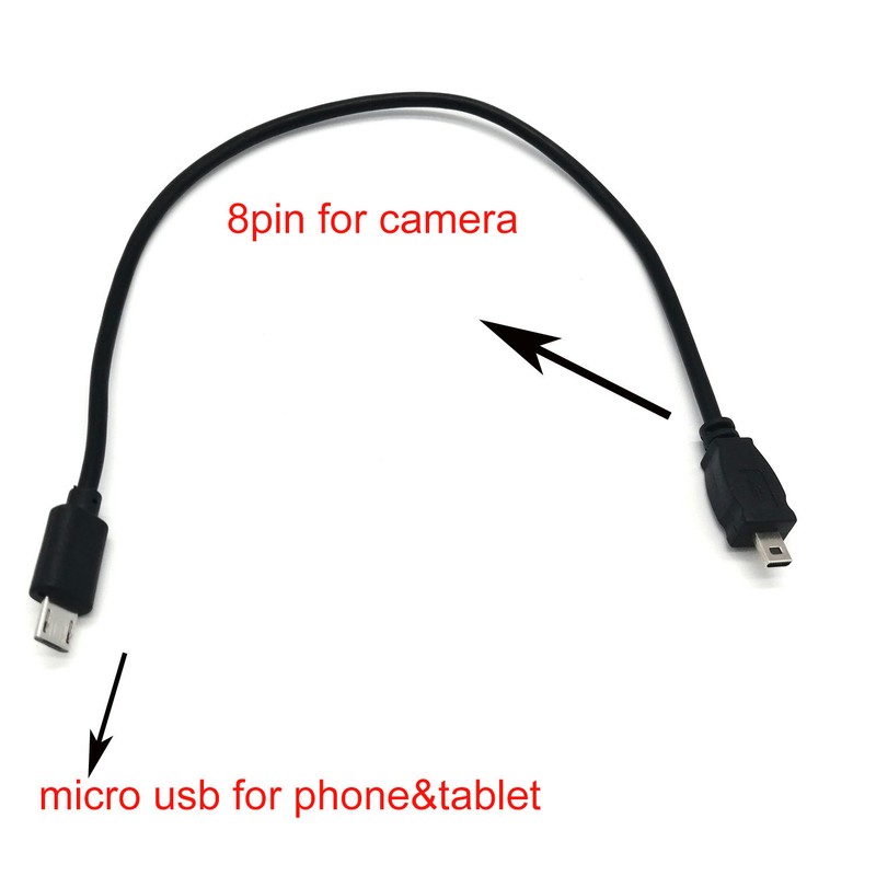 OTG data CABLE for nikon camera to smartphone tablet phone micro usb to 8 PIN gallery