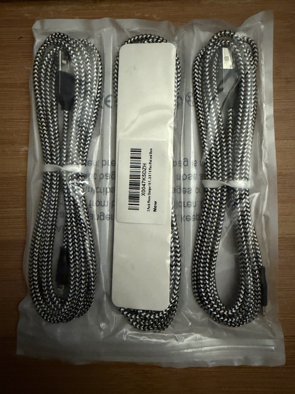 iPhone Charger Cable 3 Pack 10 Foot Cords
