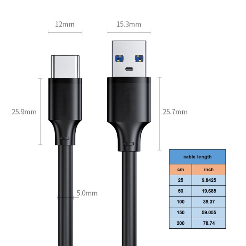 USB Chagring Cable USB 3.0 to Type C Cable for Mobile Devices & Accessories gallery
