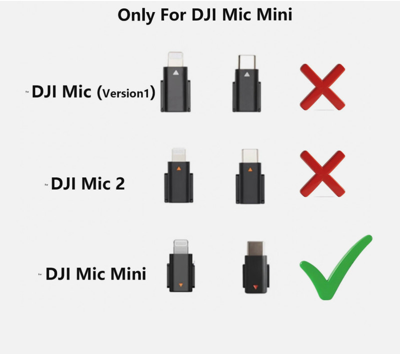 Original For DJI Mic Mini Mobile Phone Adapter For iPhone 14/13/12/11/XS MAX/XR gallery