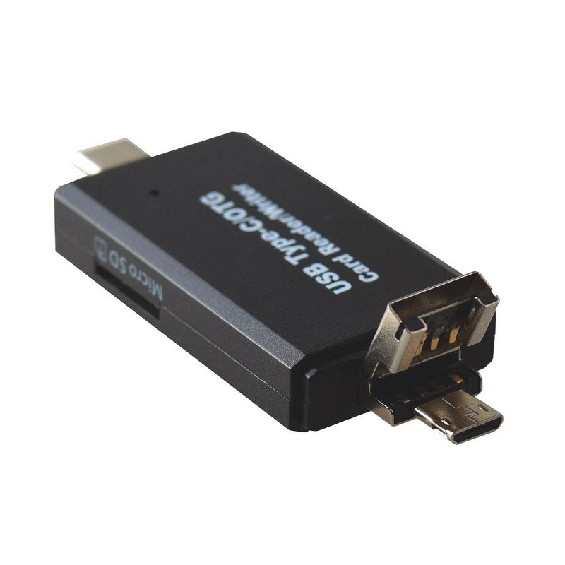 3 in 1 USB Type-C OTG Card Reader SD TF Micro SD For OPPO Reno11 F A3 F25 Pro AU gallery