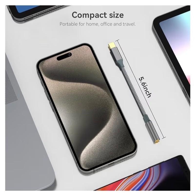 USB C to Aux Audio Dongle Cable Cord, Type C to 3.5Mm Female Headphone Jack Adap gallery