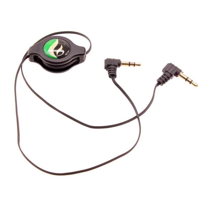 Aux Cable Retractable 3.5mm Adapter Car Stereo Aux-in Audio for Smart Phones