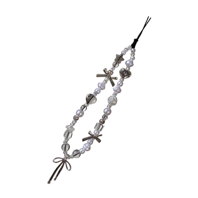 Elegant Silver Charm Phone Lanyard Secure Strapped For Devices gallery