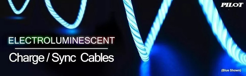 3 Feet Micro USB Cable Charge Sync Pnk Light Electroluminescent Pulse V2 x3 gallery