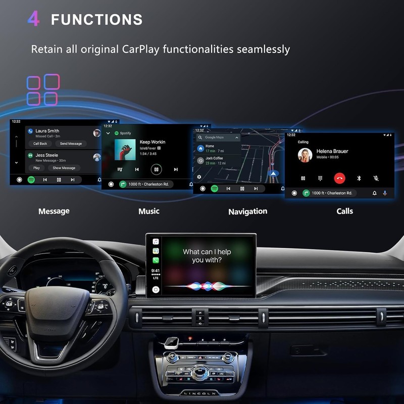 Wireless carplay Adapt for iPhone（IOS10+）.-Car Connectivity.Wired to Wireless... gallery
