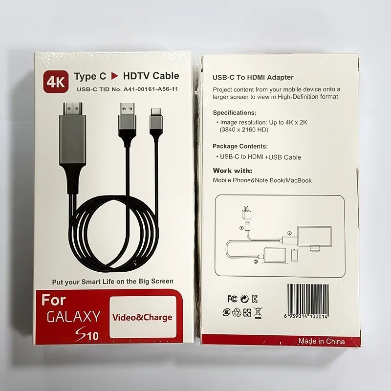 MHL USB-C Type C to HDMI USB A HD TV Cable Adapter For Android Phones Tablet RED gallery