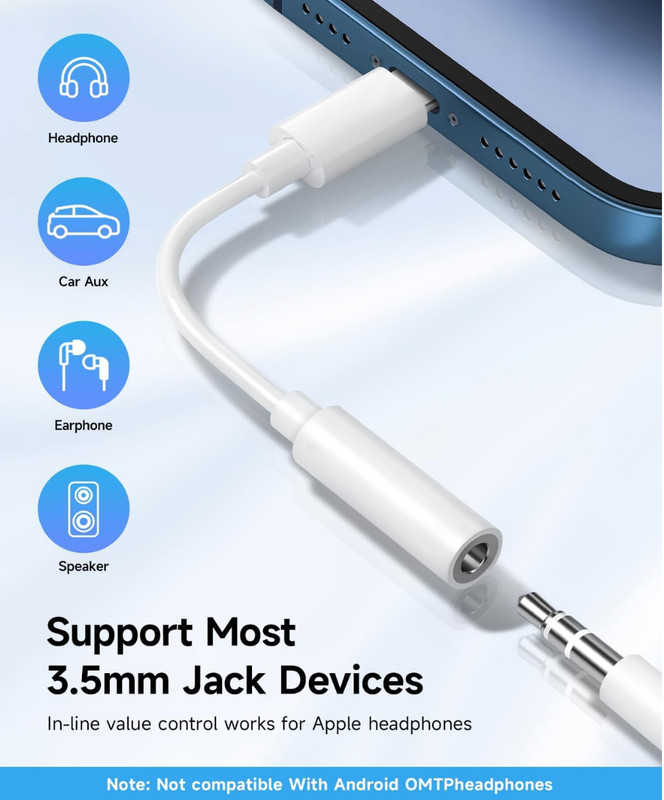 Apple MFi Lightning to 3.5mm Headphone Adapter – 3 Pack gallery