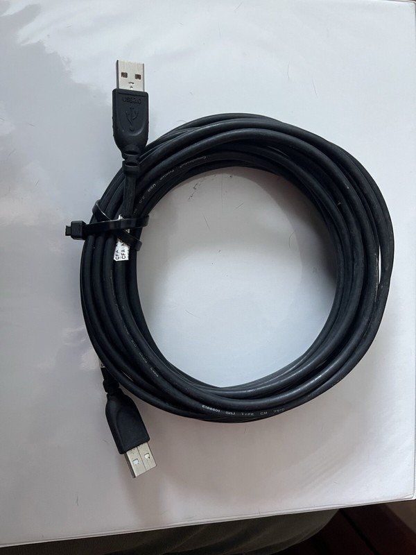 USB 2.0 Type A Male to Type A Male Cable Cord 25FT DATA WIRE LB gallery