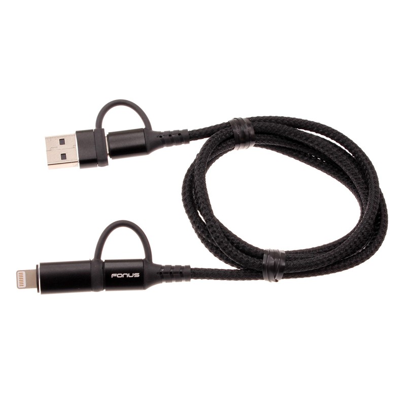 For TCL K33/K32 5G – 4-in-1 USB-C Cable Fast Charger Power Cord [Type-C