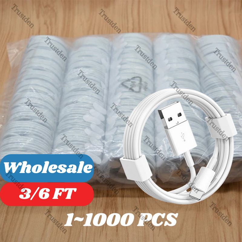 For iPhone 6 7 8 X 11 12 13 14 Charger Cord USB Charger Cable Wholesale Bulk Lot