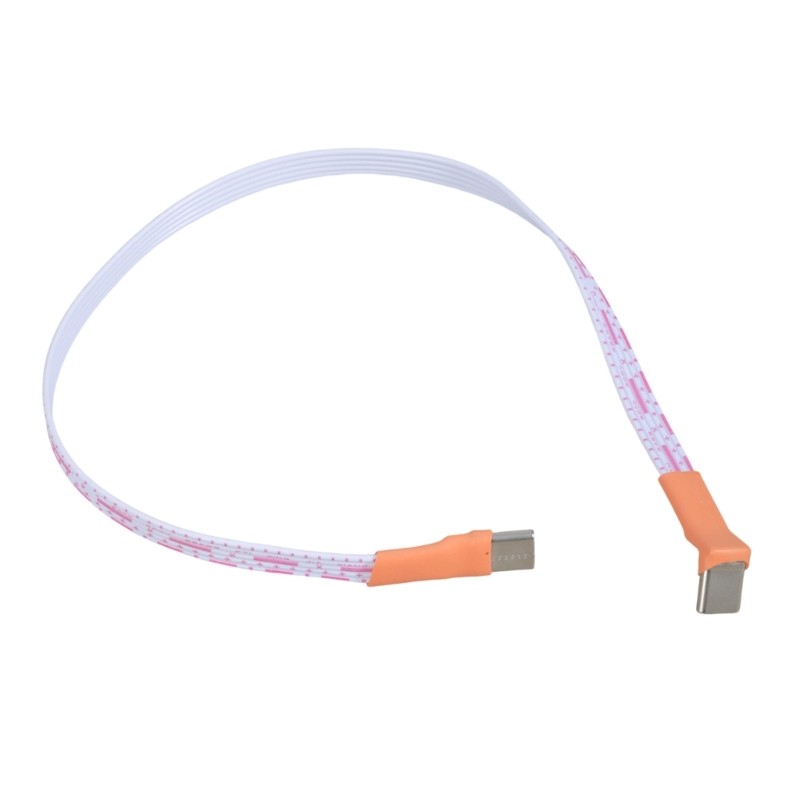 Space Saving Type C Angled Charging Cable Plastic Metal Build For Mobile Tablets gallery