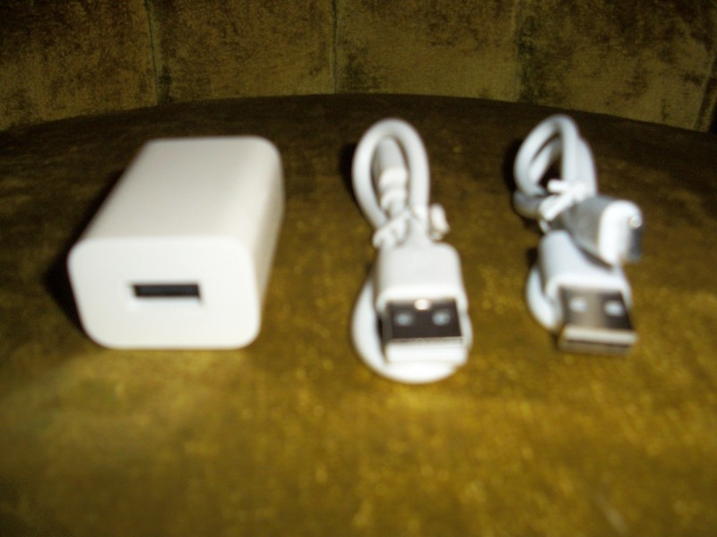 2 USB 1FT Micro Cable Fast Charge Cords for CELL PHONES & TABLETS w/Wall Charger